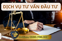 DỊCH VỤ TƯ VẤN ĐẦU TƯ